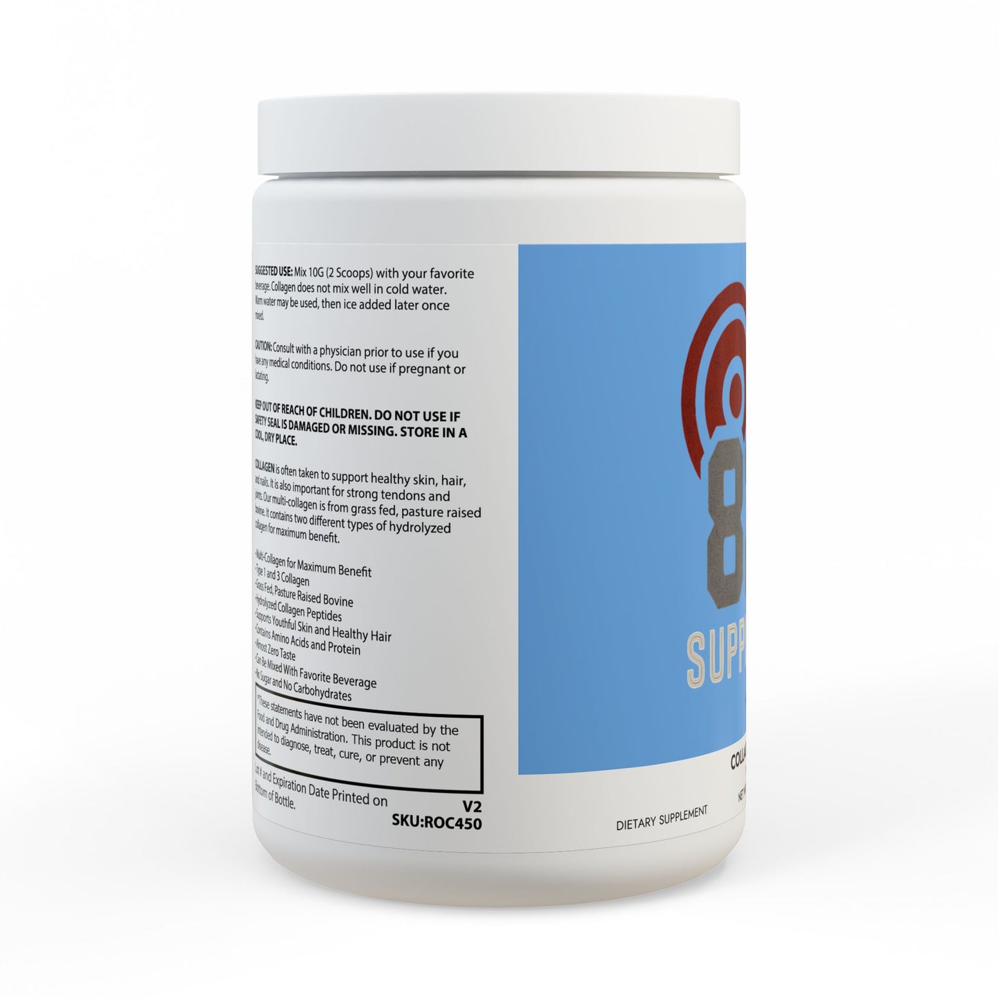 Collagen Peptides Type I & III Supplement (350g, 12.3oz)