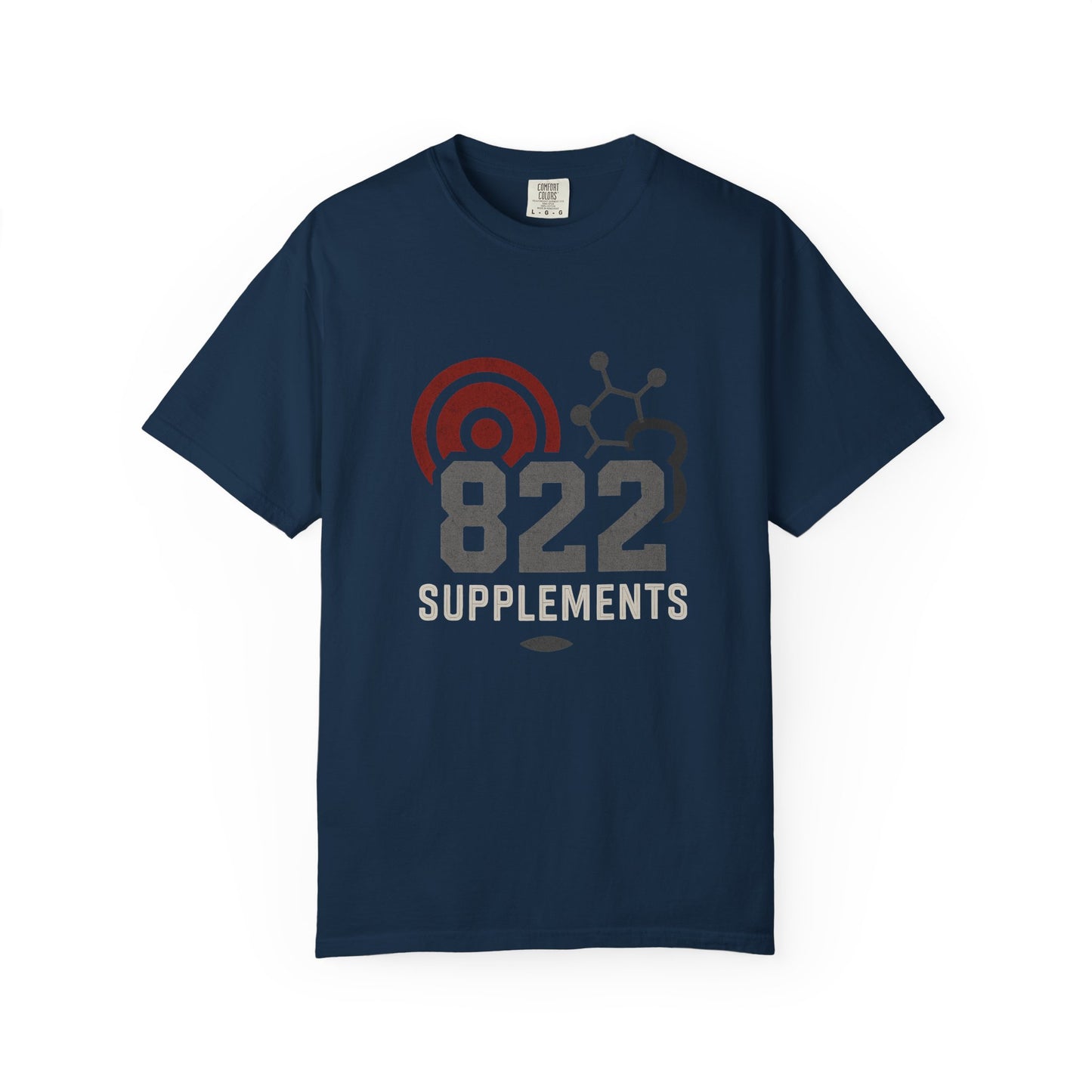 Unisex Garment-Dyed T-shirt | 822 Supplements Vibe, Casual Wear, Gift for Fitness Enthusiasts, Workout Apparel, Everyday Comfort
