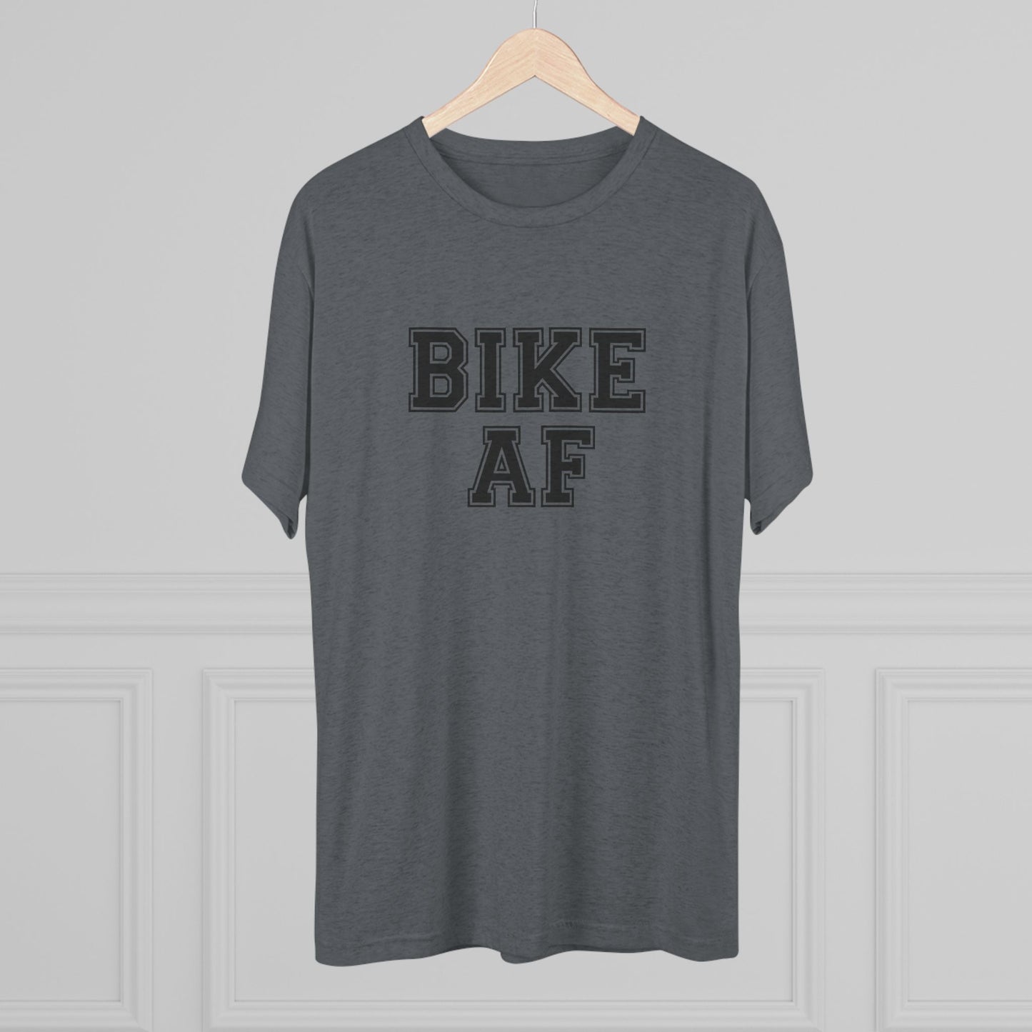 Bike AF Unisex Tri-Blend Crew Tee - Perfect for Cyclists, Biking Enthusiasts, Gift for Him/Her, Active Lifestyle, Casual Wear