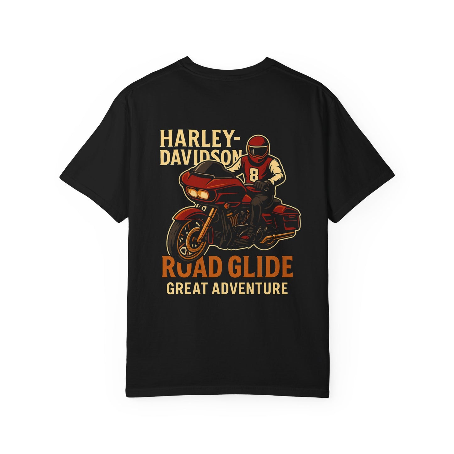 Harley Davidson Adventure T-Shirt, Vintage Motorcycle Tee, Unisex Graphic Tee, Biker Gift, Casual Streetwear, Men’s Women’s Apparel