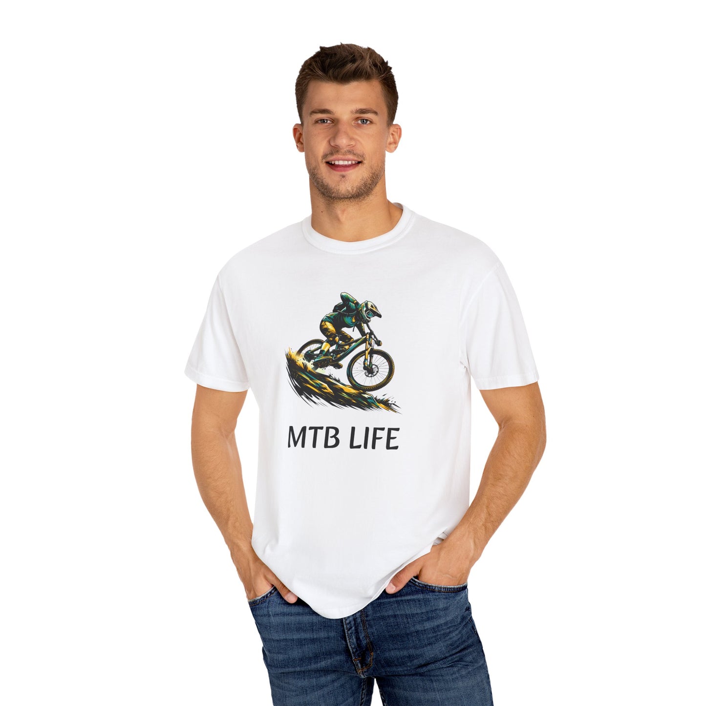 Unisex Garment-Dyed T-Shirt - MTB Life & 822 Apparel Designs for Active Lifestyles