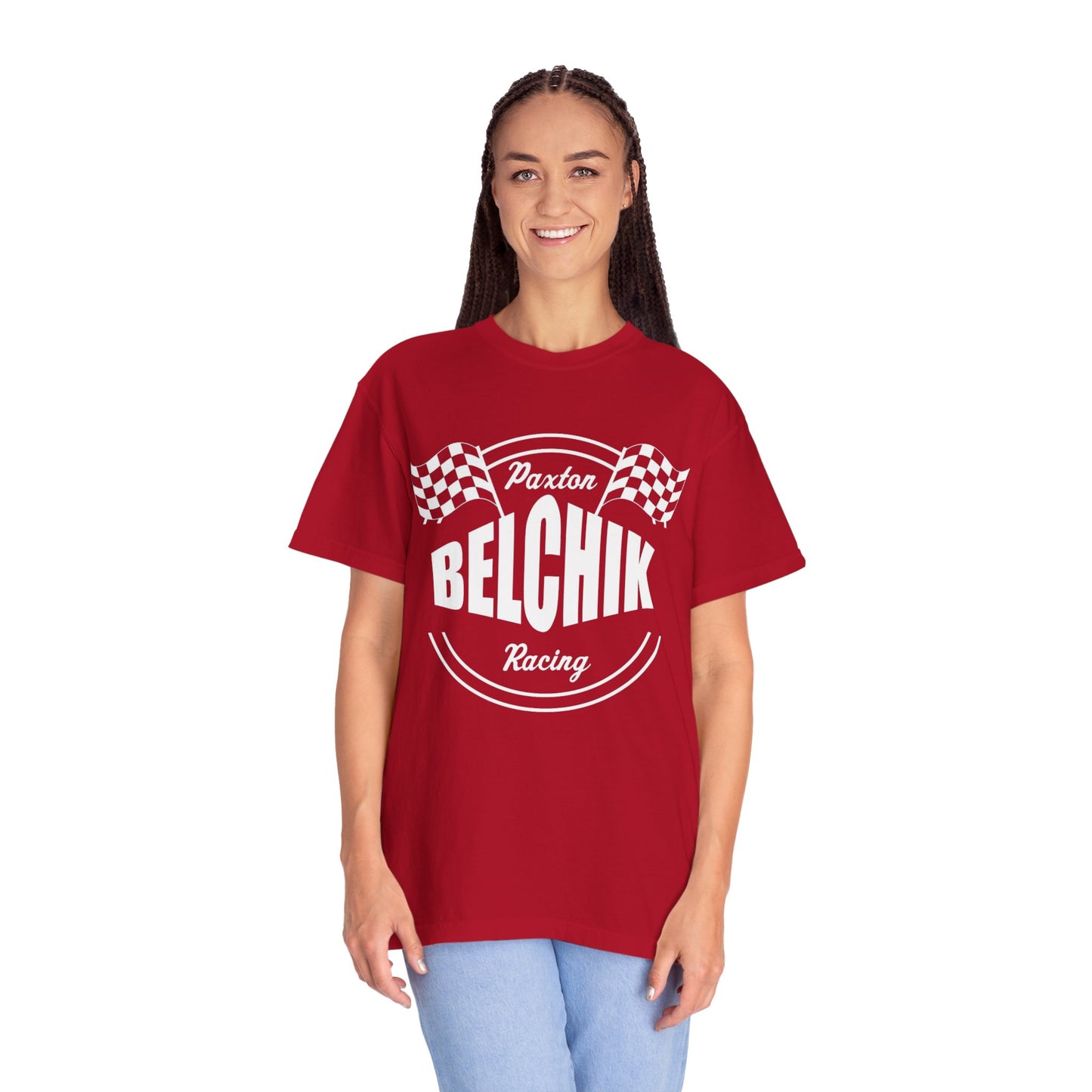 Racing-Themed Unisex Garment-Dyed T-Shirt, Casual Racing Tee, Gift for Race Lovers, Vintage Racing Apparel, Everyday Comfortable Wear