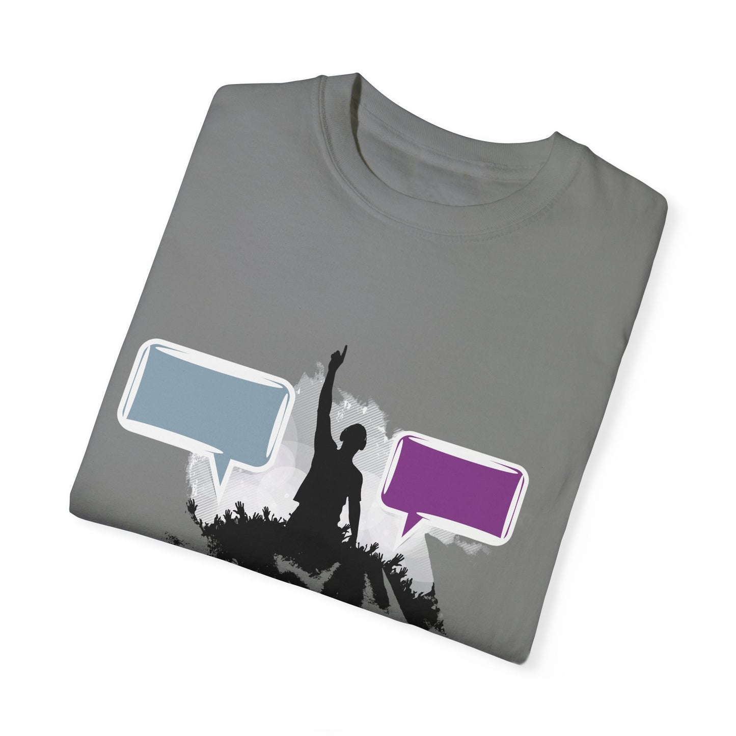 Unisex Garment-Dyed T-shirt: Empowering Voice and Sound Wave Art