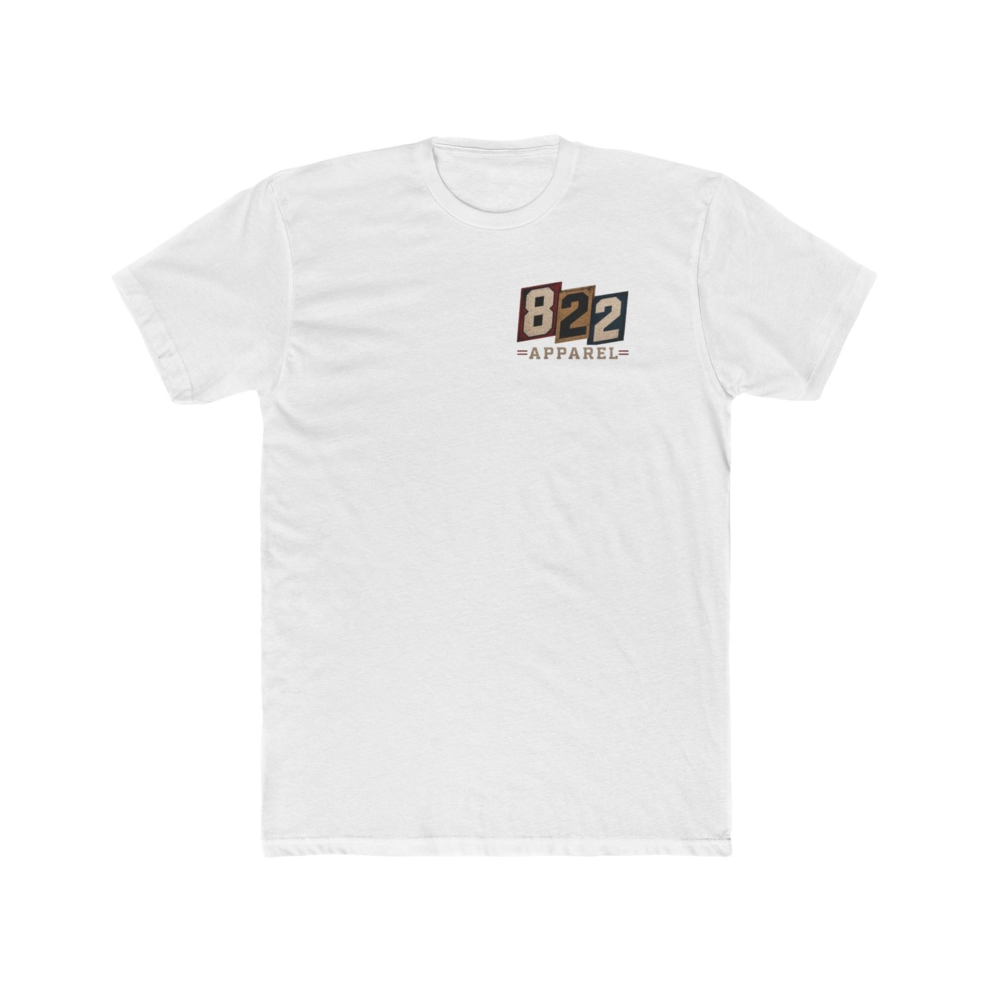 822 Apparel Retro Logo T‑Shirt — Vintage Block Number Graphic Tee