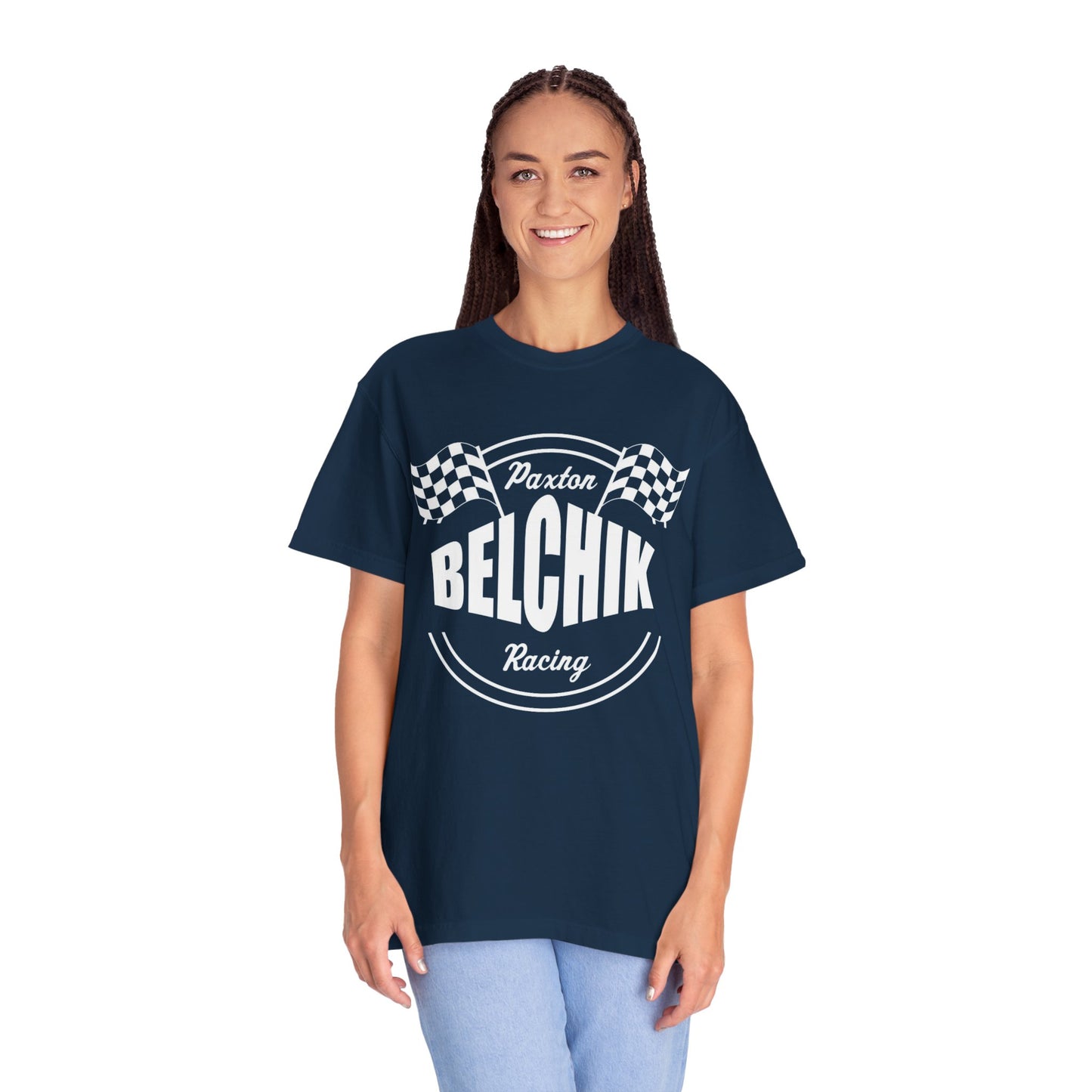 Racing-Themed Unisex Garment-Dyed T-Shirt, Casual Racing Tee, Gift for Race Lovers, Vintage Racing Apparel, Everyday Comfortable Wear