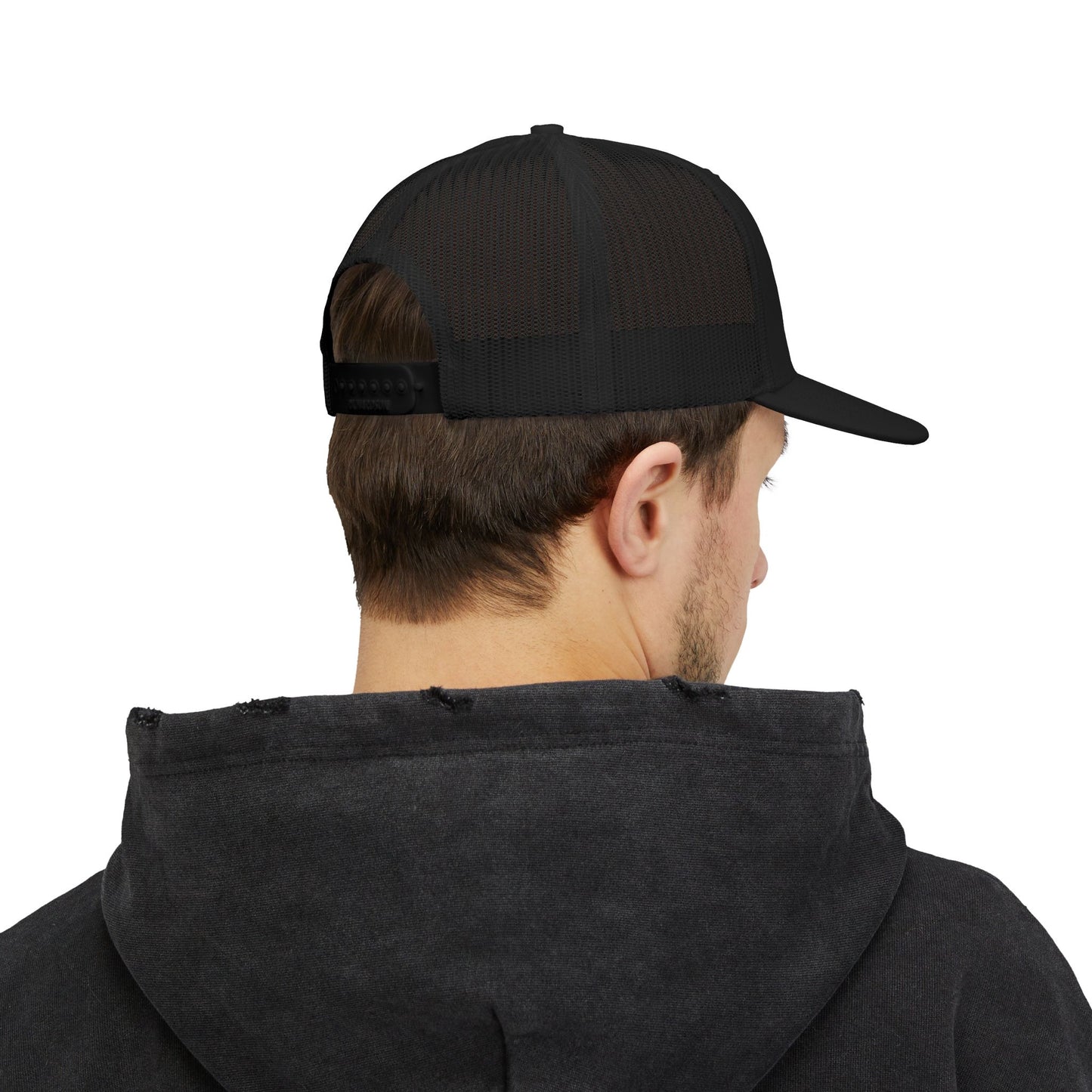 Snapback Trucker Cap — "822 Performance" American Flag Racing Patch