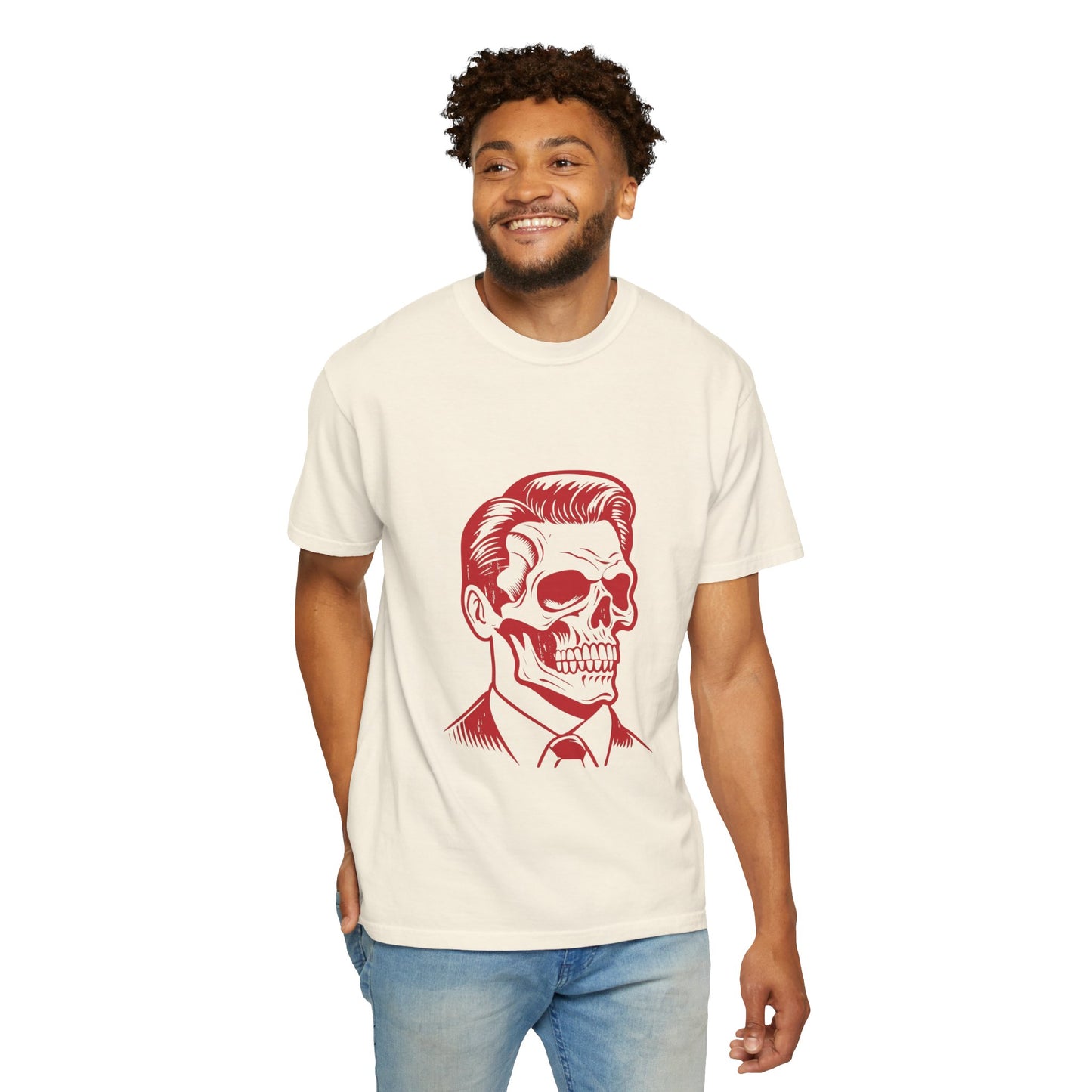 Stylish Skull Graphic Unisex T-Shirt - Perfect for Halloween & Casual Wear