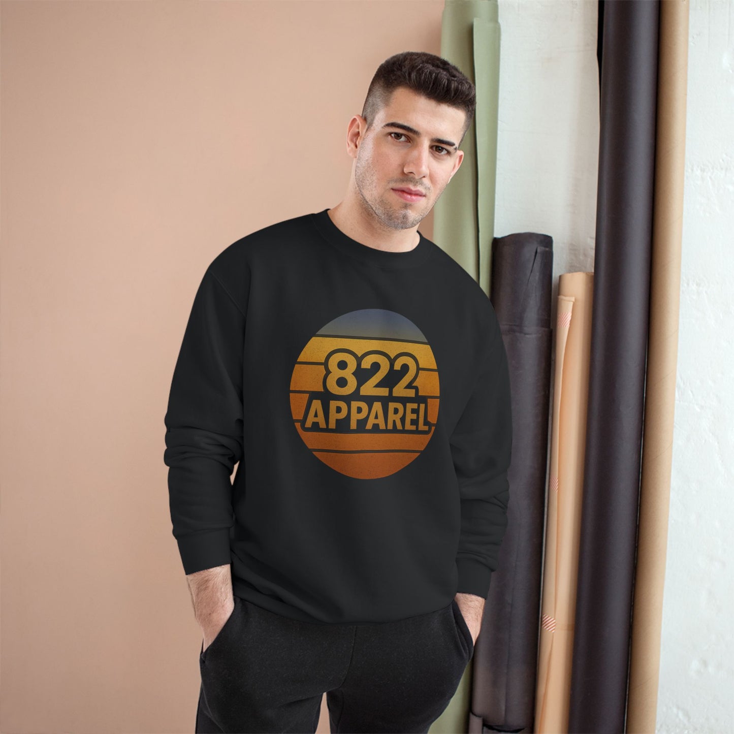 Vintage Champion Sweatshirt | Retro Graphic Sweater, 822 Apparel, Cozy Streetwear, Casual Gift, Unisex Pullover