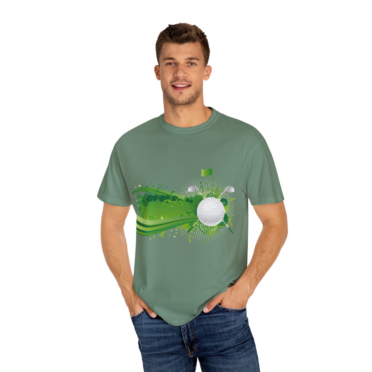 Golf Vibes Unisex Garment-Dyed T-Shirt - Perfect for Golf Enthusiasts