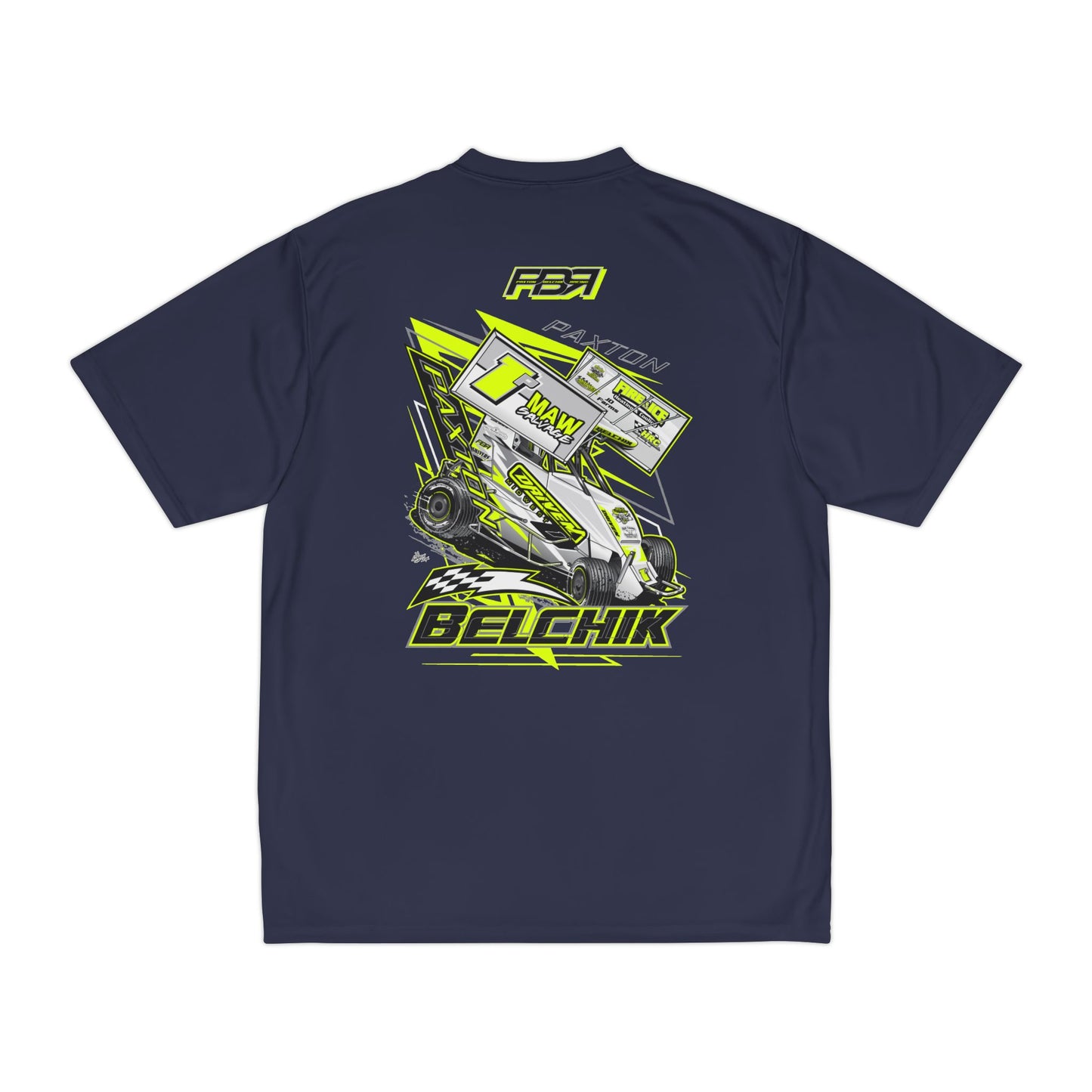 PBR Men's Performance T-Shirt with Bold Racing Design