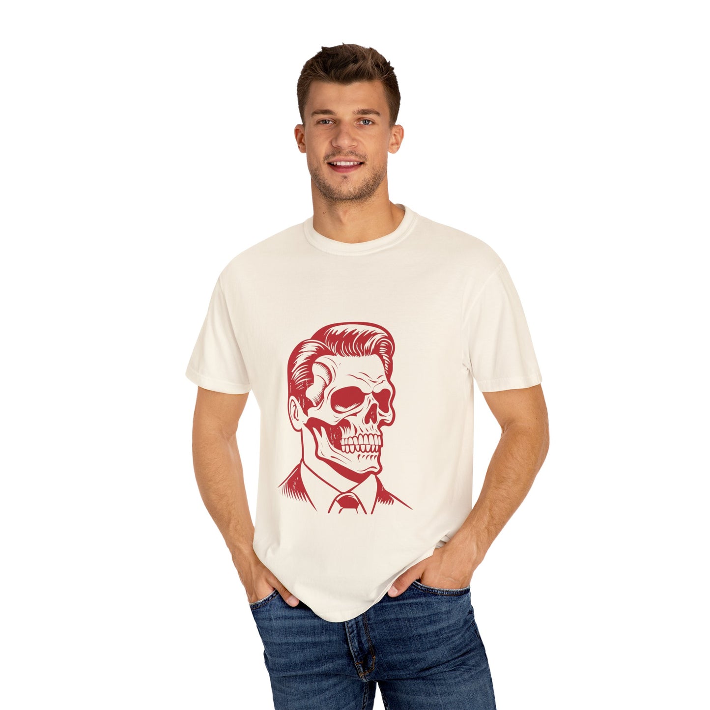 Stylish Skull Graphic Unisex T-Shirt - Perfect for Halloween & Casual Wear
