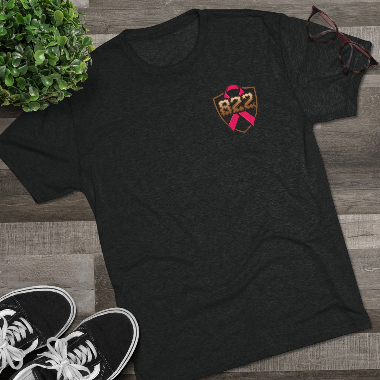 Breast Cancer Awareness Tee, Unisex Tri-Blend Crew Shirt, Supportive Gift, Inspirational Apparel, Fight Against Breast Cancer