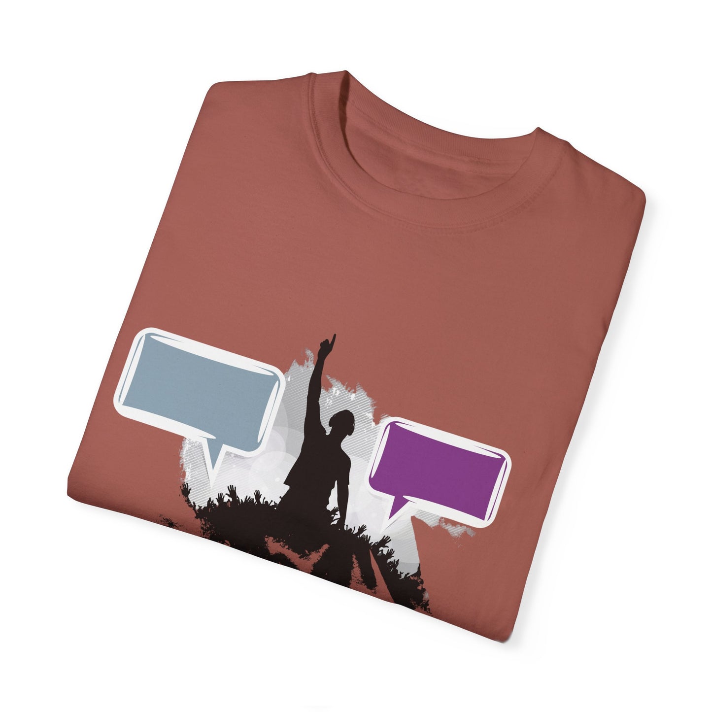 Unisex Garment-Dyed T-shirt: Empowering Voice and Sound Wave Art