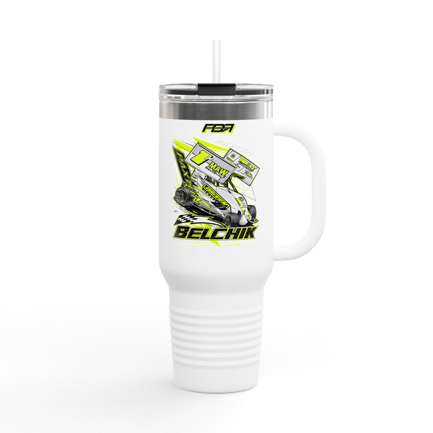PBR Personalized Racing-Inspired Insulated Travel Mug - 40oz, Perfect Gift for Motorsports Fans!