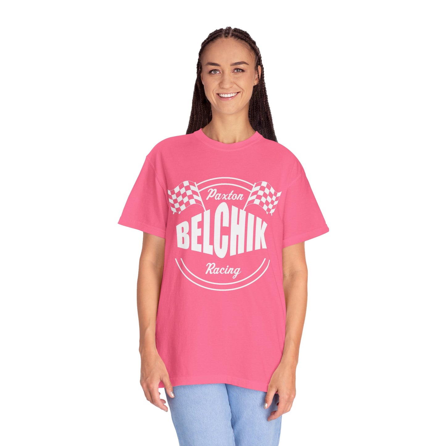 Racing-Themed Unisex Garment-Dyed T-Shirt, Casual Racing Tee, Gift for Race Lovers, Vintage Racing Apparel, Everyday Comfortable Wear