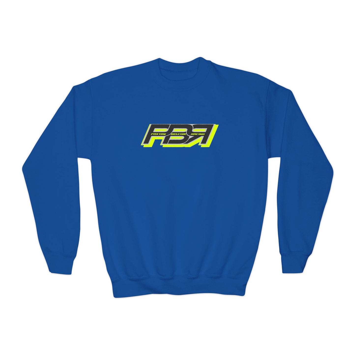 PBR Youth Crewneck Sweatshirt - Bold Racing Design for Young Fans