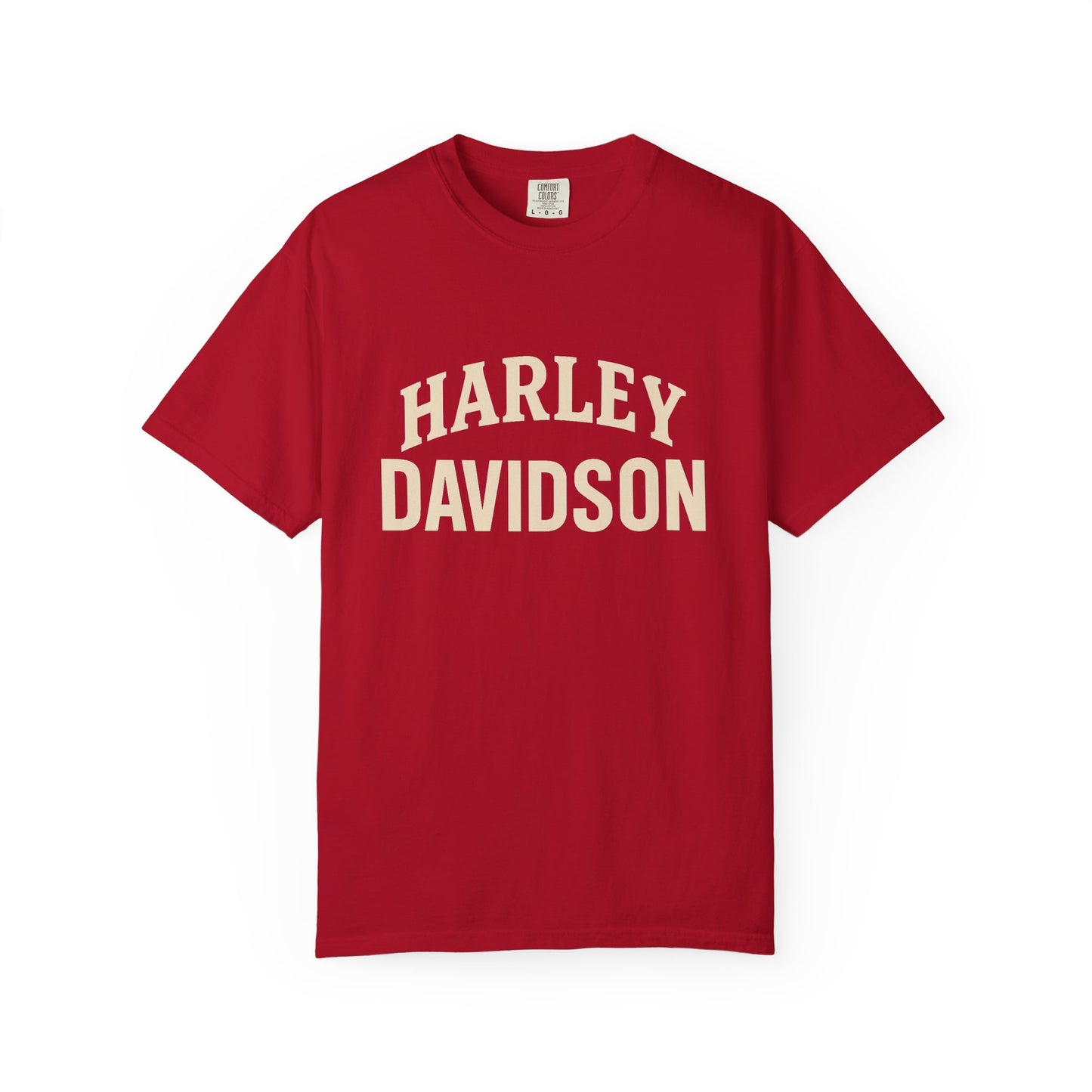 Harley Davidson Unisex Garment-Dyed T-Shirt, Vintage Motorcycle Tee, Biker Apparel, Casual Wear, Gift for Riders, Unique Graphic Tee