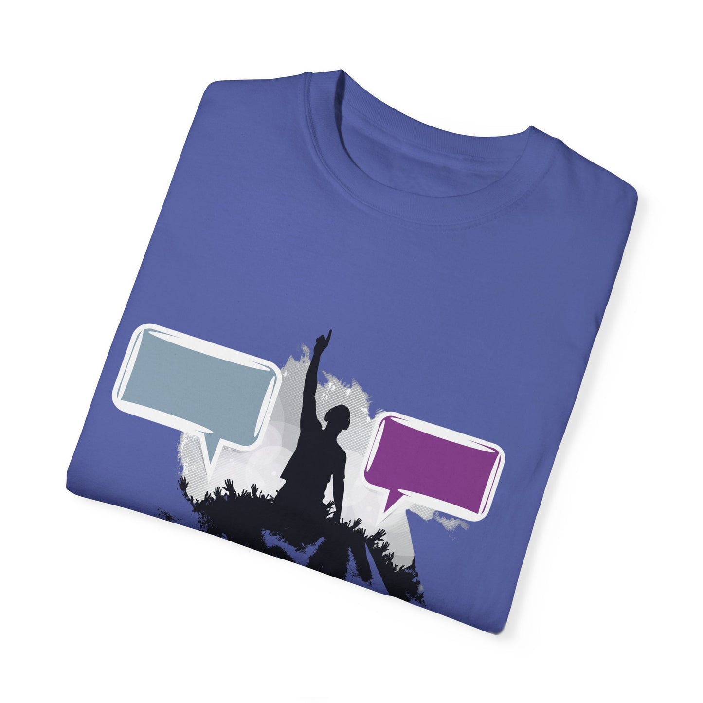 Unisex Garment-Dyed T-shirt: Empowering Voice and Sound Wave Art