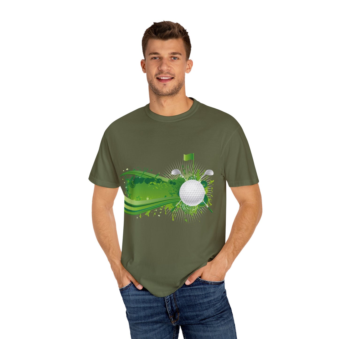 Golf Vibes Unisex Garment-Dyed T-Shirt - Perfect for Golf Enthusiasts