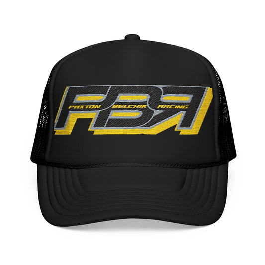 Racing Foam Trucker Hat with Embroidered PB7 Logo