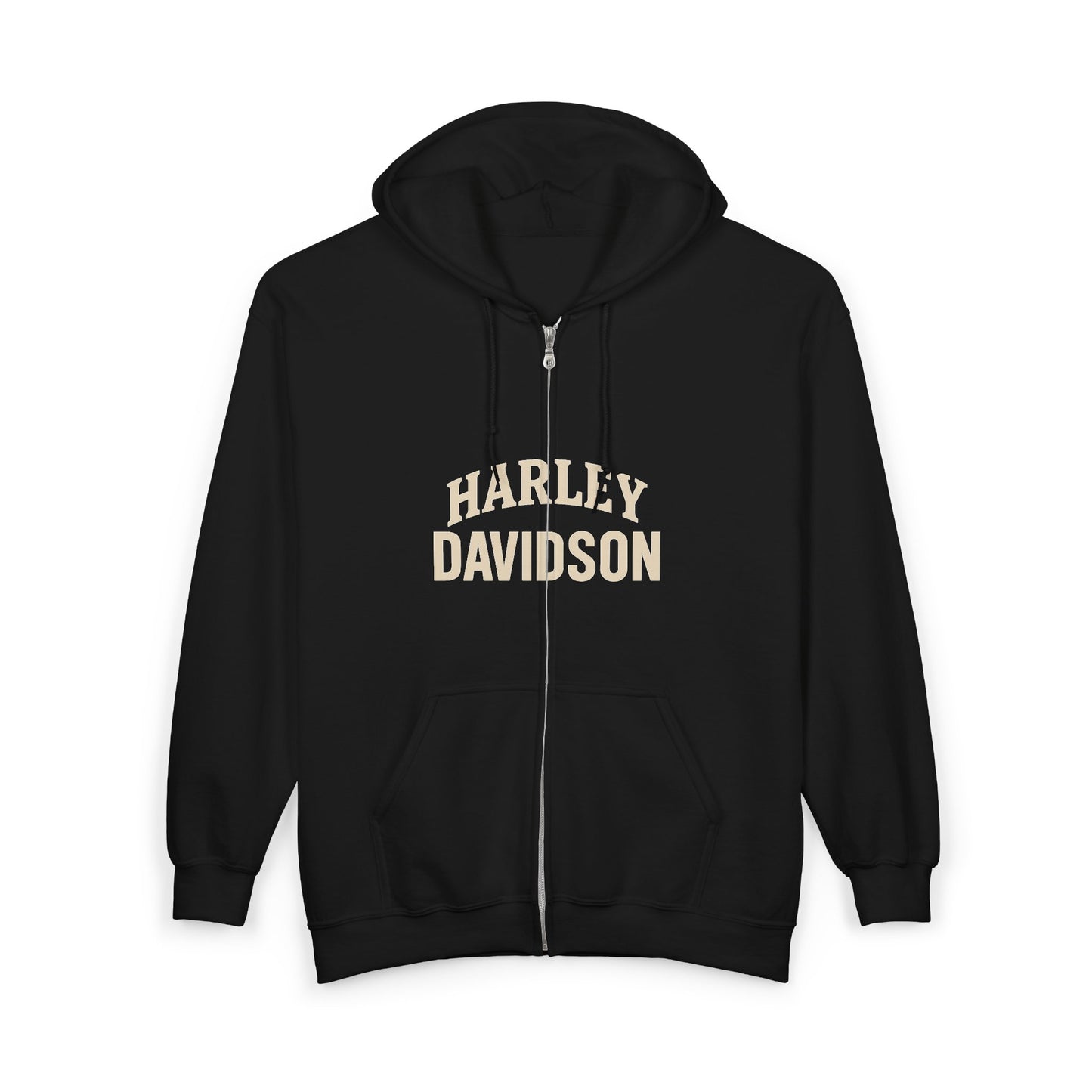 Harley Davidson Zip Hoodie - Unisex Heavy Blend™ Sweatshirt for Bikers, Gifts, Casual Wear, Motorcycle Events, Everyday Comfort