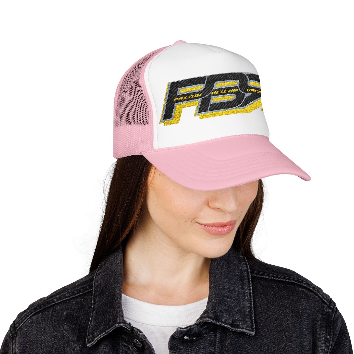 Racing Foam Trucker Hat with Embroidered PB7 Logo