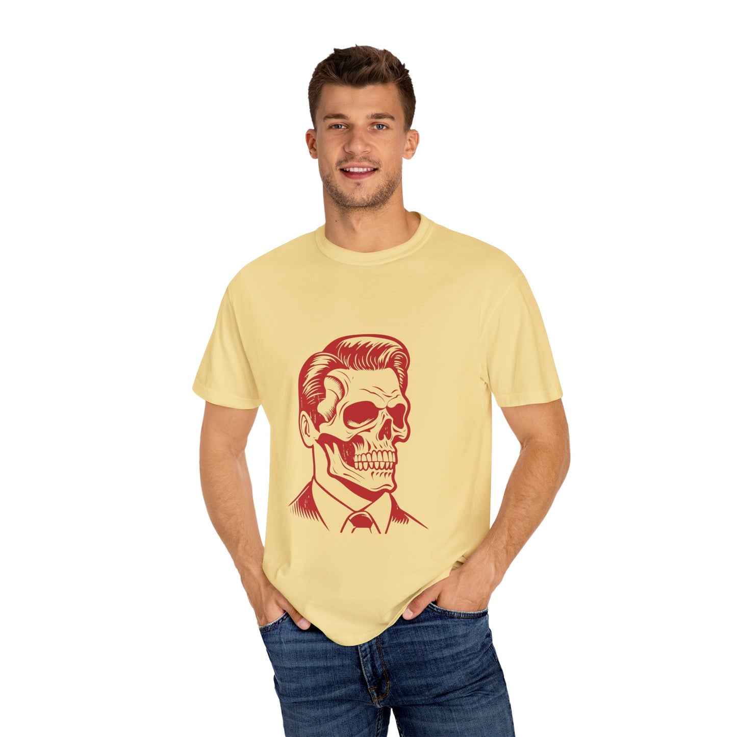 Stylish Skull Graphic Unisex T-Shirt - Perfect for Halloween & Casual Wear