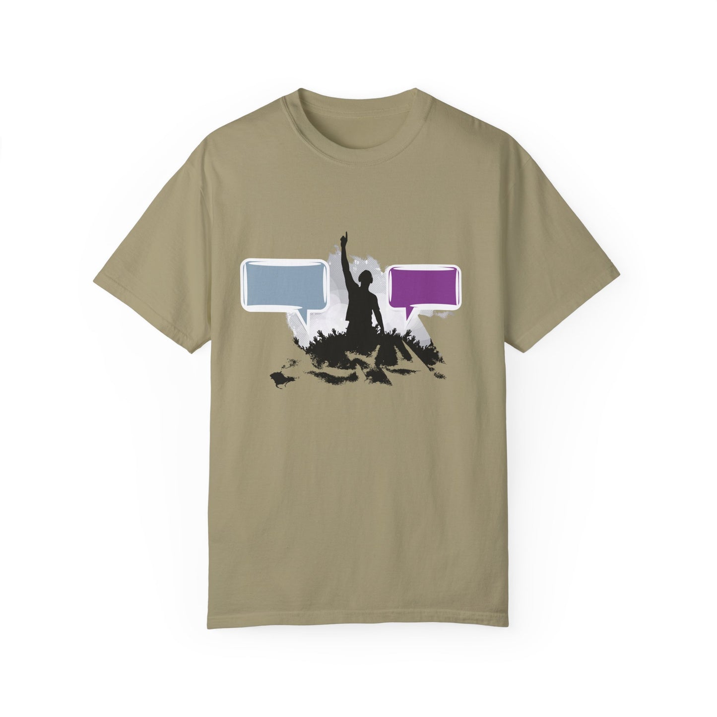 Unisex Garment-Dyed T-shirt: Empowering Voice and Sound Wave Art