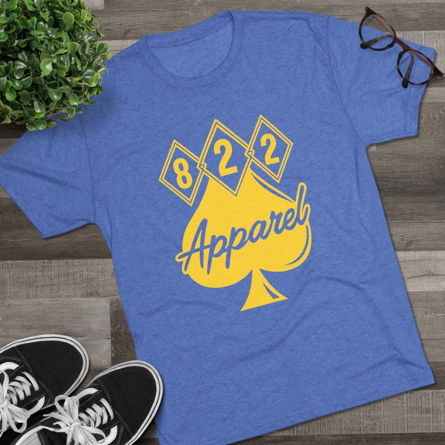 822 Apparel Spade Logo T‑Shirt — Vintage Casino Poker Graphic Tee