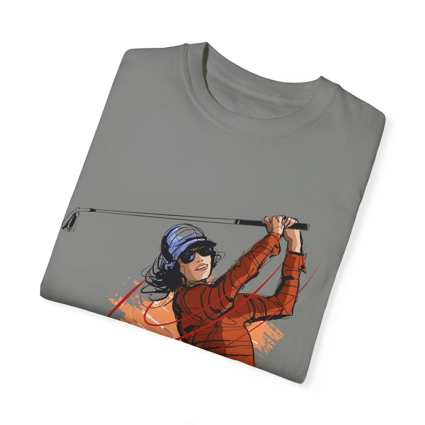 Golf Enthusiast Unisex Garment-Dyed T-Shirt - Sporty Graphic Tee