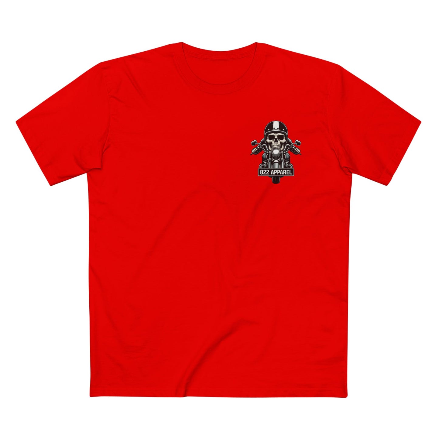 Skull Biker Tee — 822 Apparel Motorcycle Skull T-Shirt