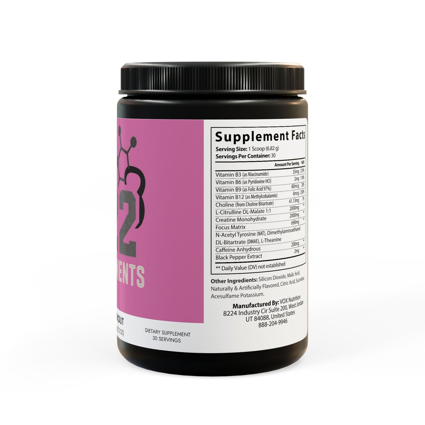 Pre-Workout Supplement, Fruit Punch (204g, 7.1oz)