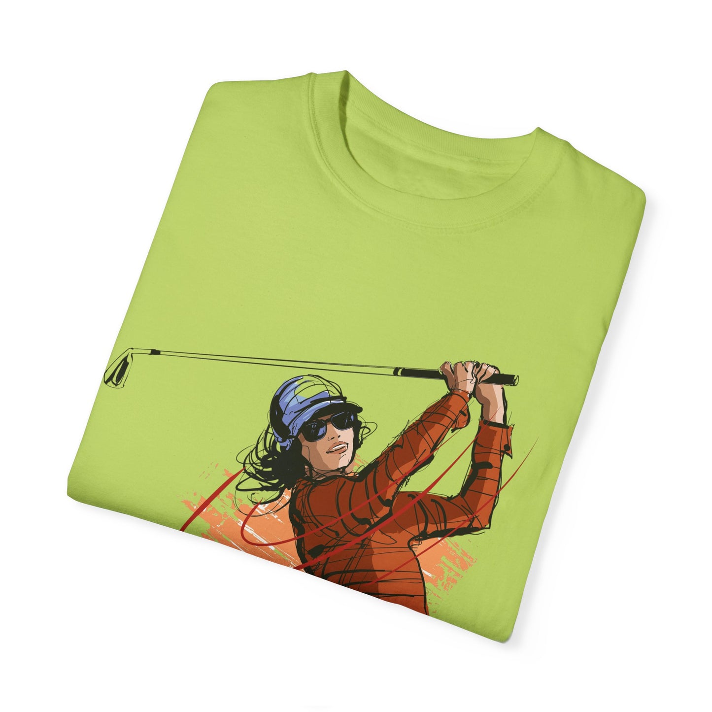 Golf Enthusiast Unisex Garment-Dyed T-Shirt - Sporty Graphic Tee