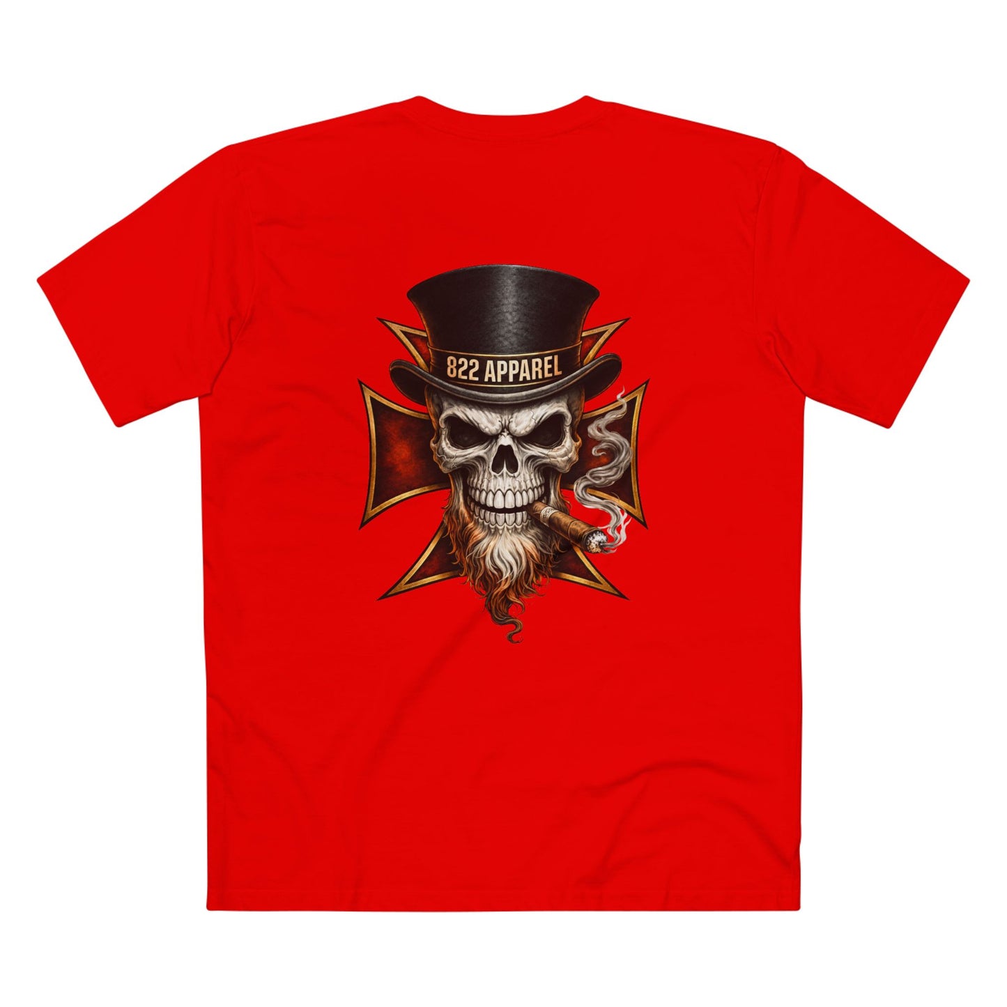 Skull Top Hat Tee — 822 Apparel Graphic T‑Shirt