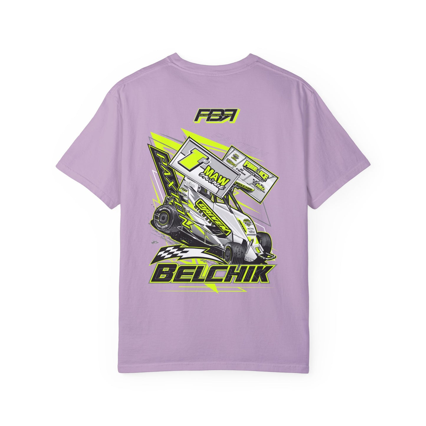 PBR Unisex Garment-Dyed Racing T-Shirt with Bold Graphics
