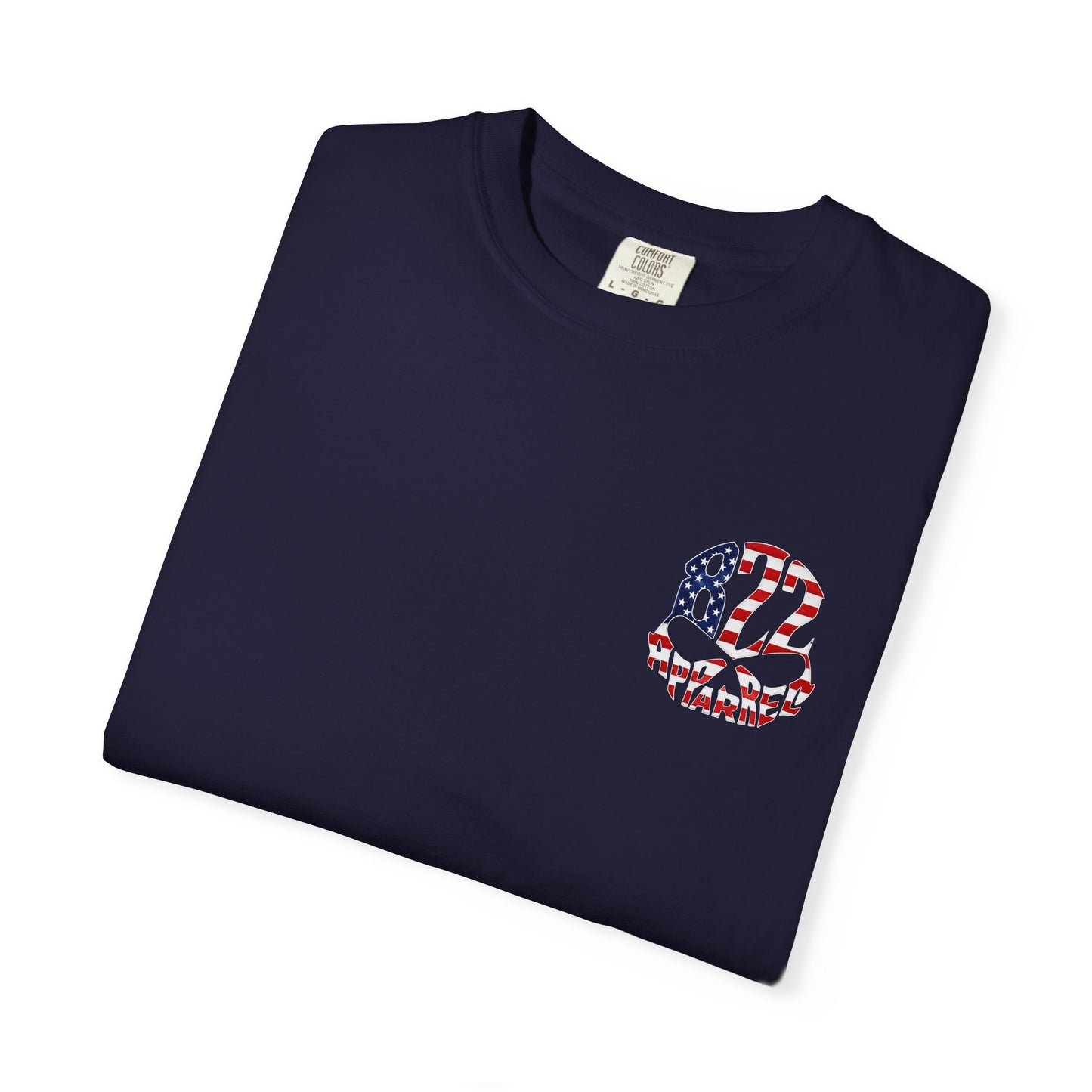 Patriotic 822 Apparel T-Shirt — American Flag Graphic Tee