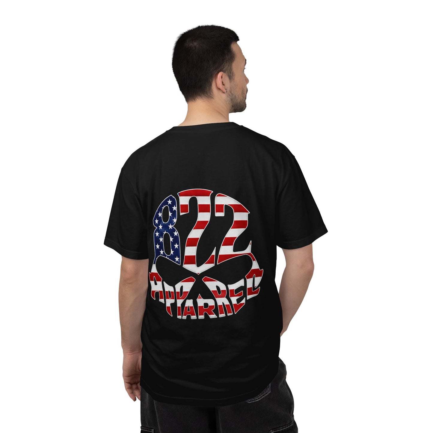 Patriotic 822 Apparel T-Shirt — American Flag Graphic Tee