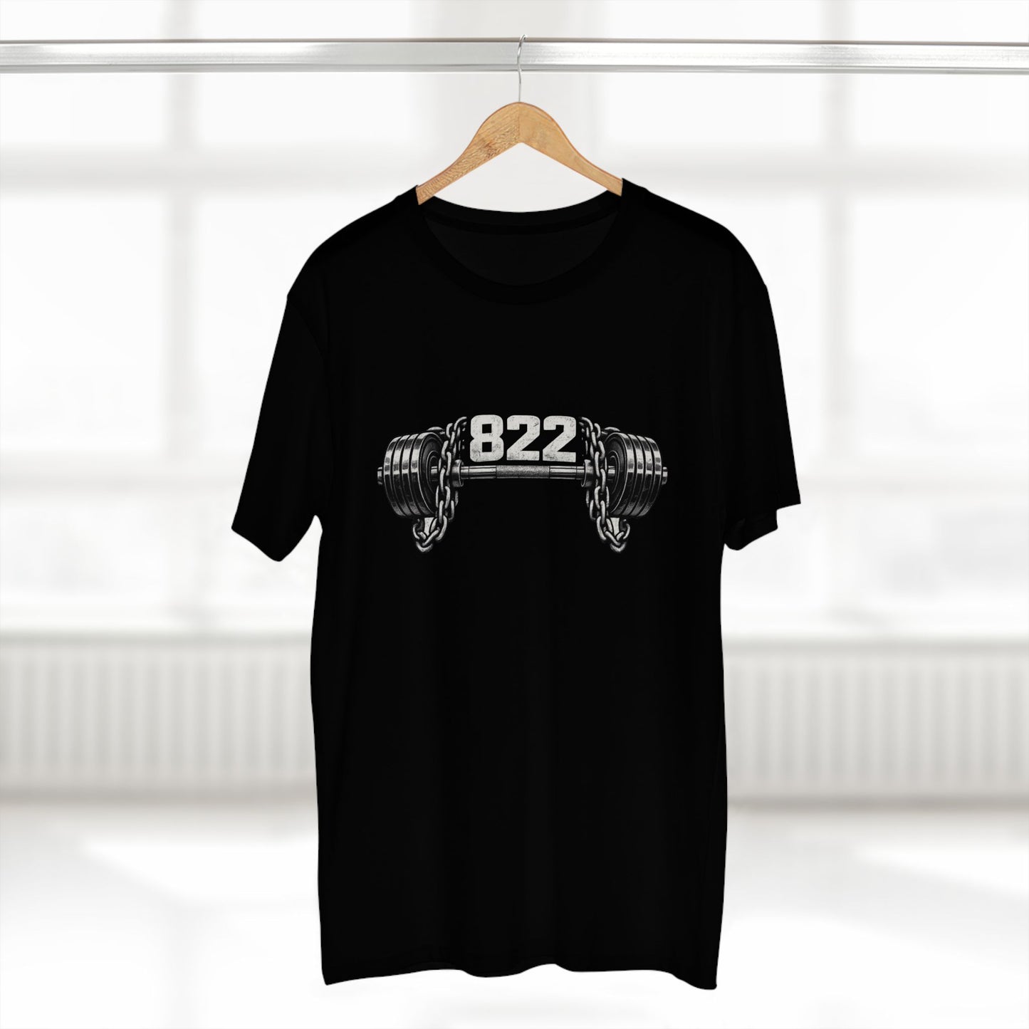 Weightlifting Tee — '822' Barbell Fitness Shirt