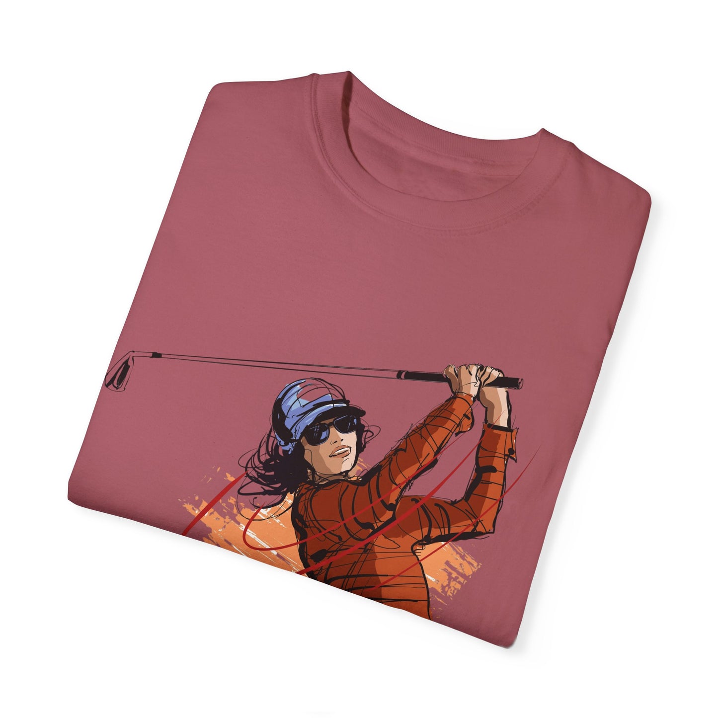Golf Enthusiast Unisex Garment-Dyed T-Shirt - Sporty Graphic Tee