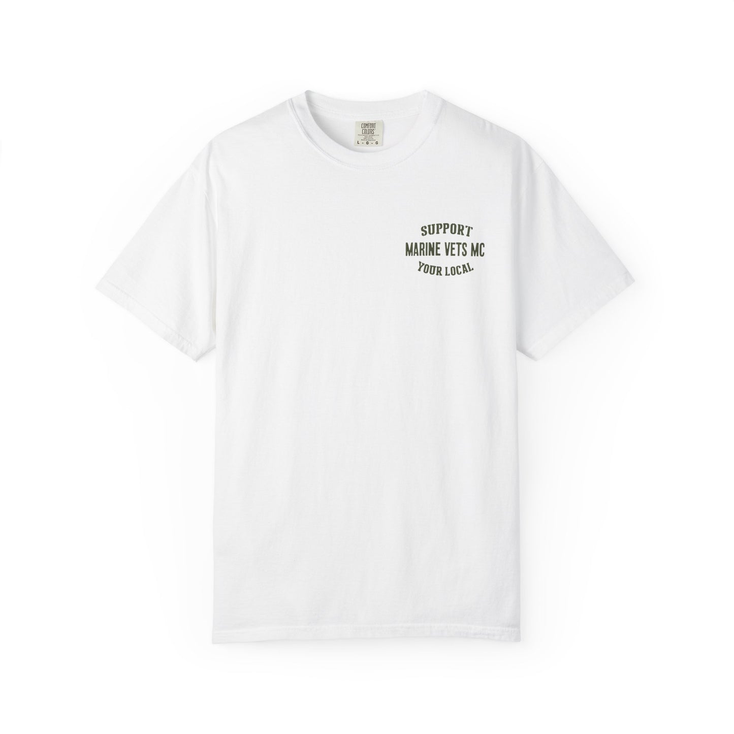 Marine Vets MC T‑Shirt — Support Your Local Skull & Crossed Bats Military Tee