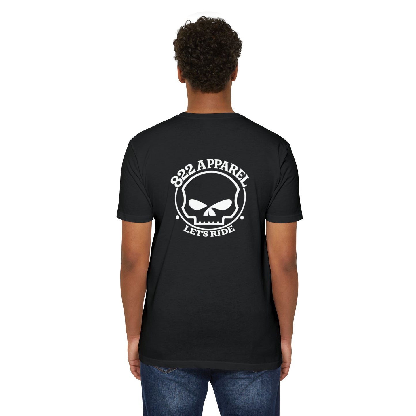 Skull Logo "822 Apparel - Let's Ride" T-Shirt