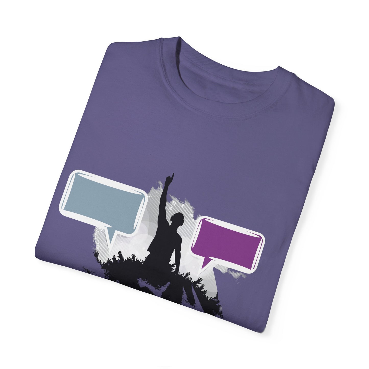 Unisex Garment-Dyed T-shirt: Empowering Voice and Sound Wave Art