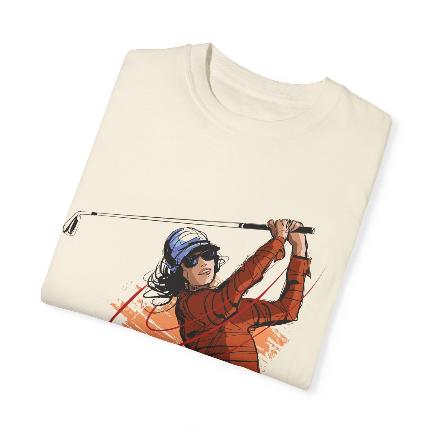 Golf Enthusiast Unisex Garment-Dyed T-Shirt - Sporty Graphic Tee