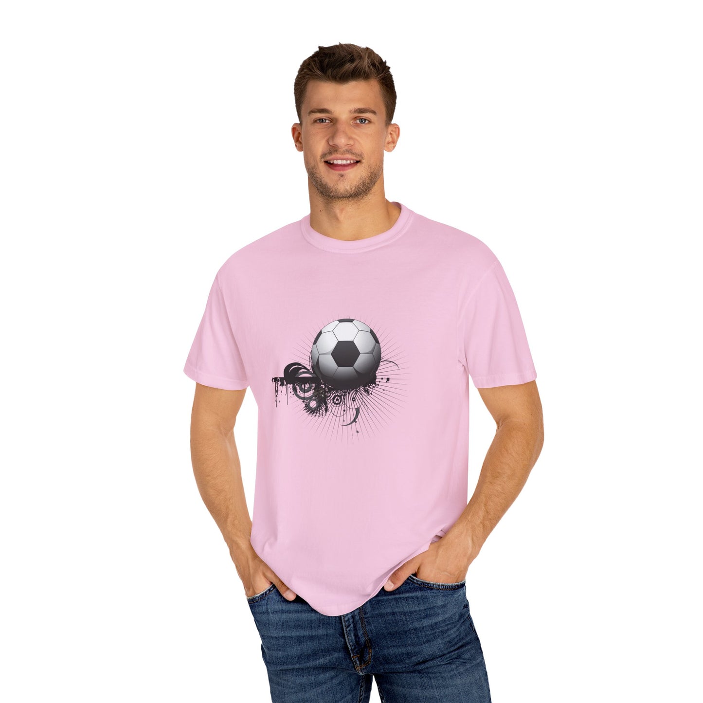 Soccer Vibes Unisex Garment-Dyed T-shirt - Ideal for Sports Lovers
