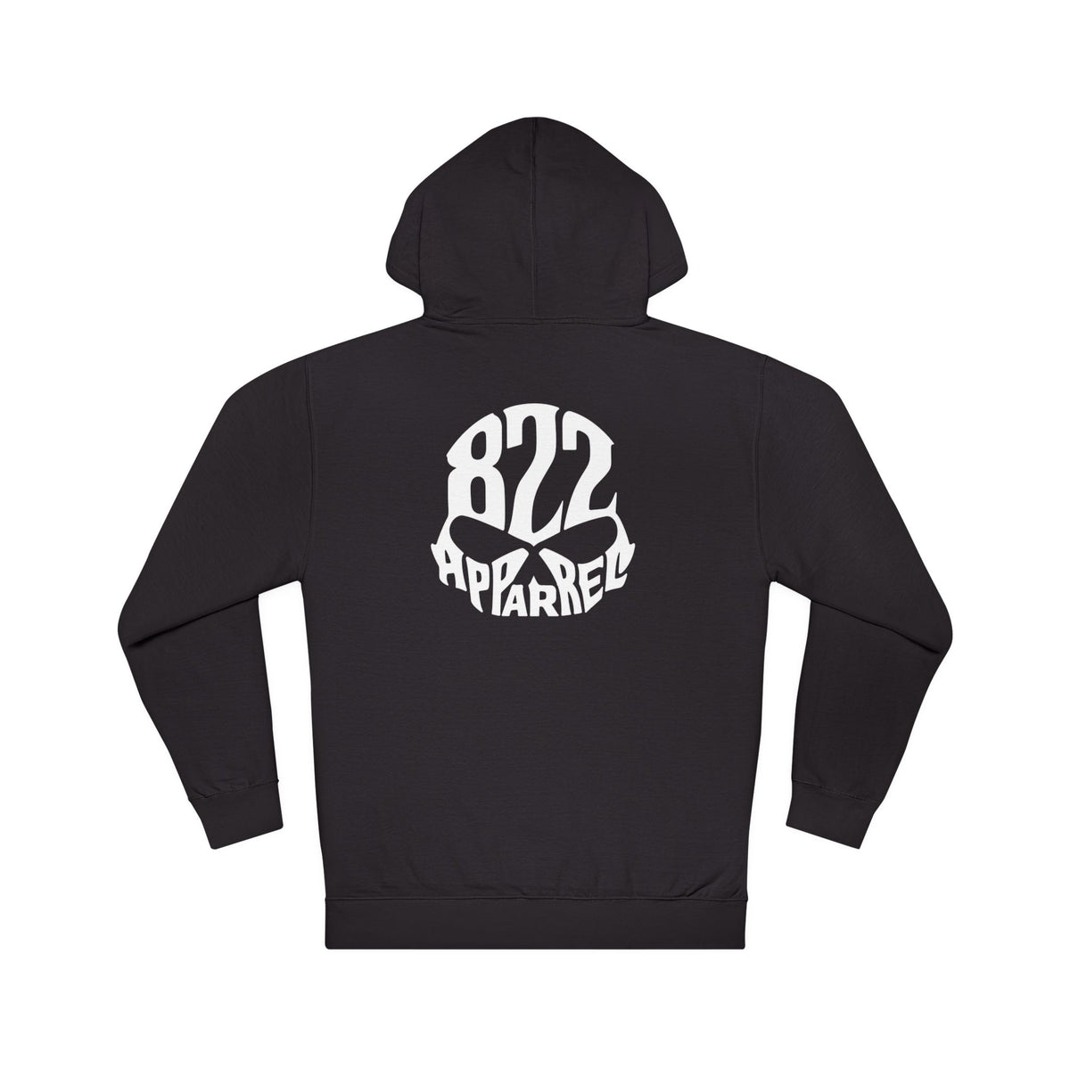 822 Apparel Logo Hoodie — Minimal Black Streetwear Pullover