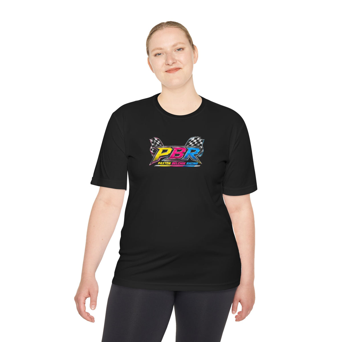 Dri Fit PBR Racing Tee — Vintage Sponsor Patch Graphic