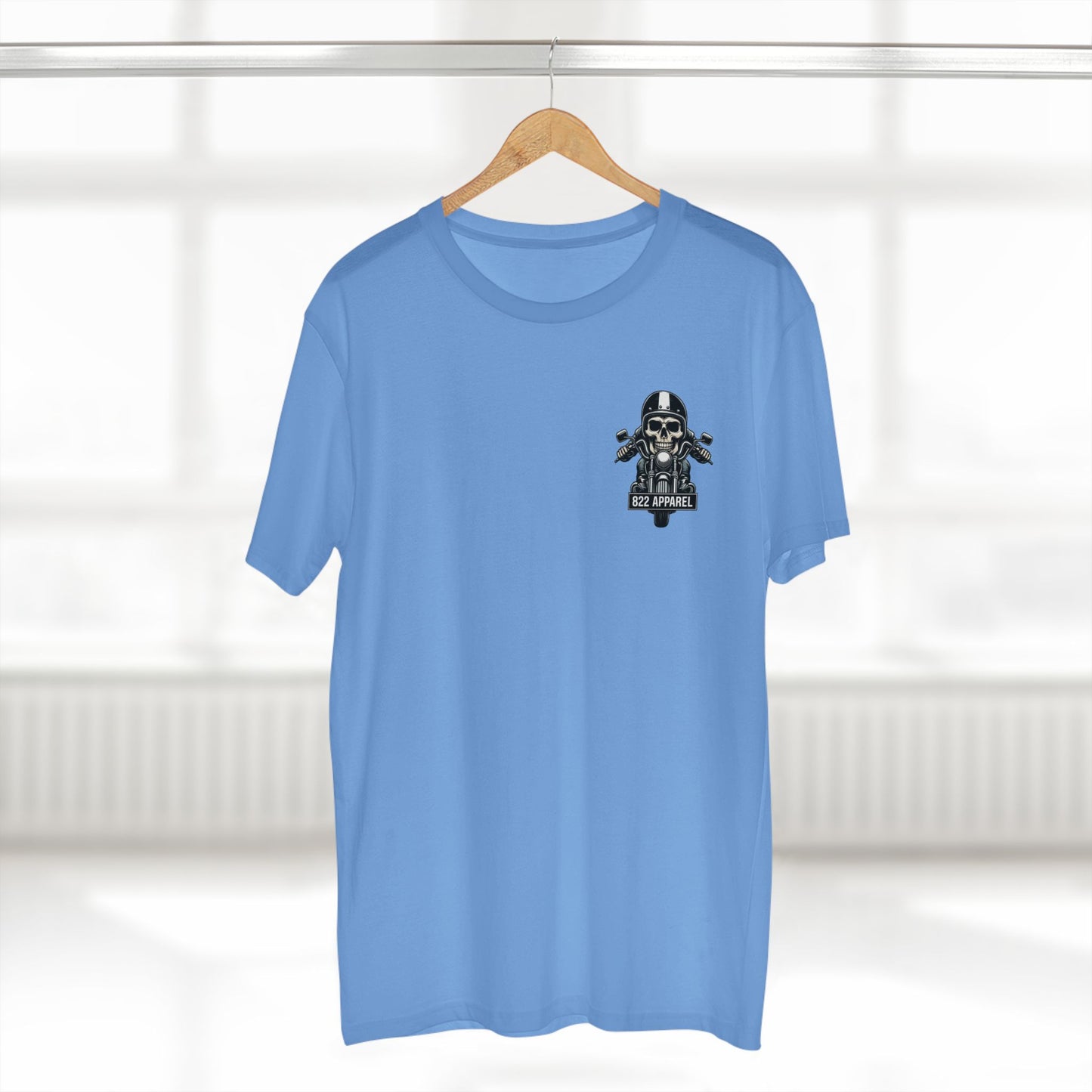 Skull Biker Tee — 822 Apparel Motorcycle Skull T-Shirt