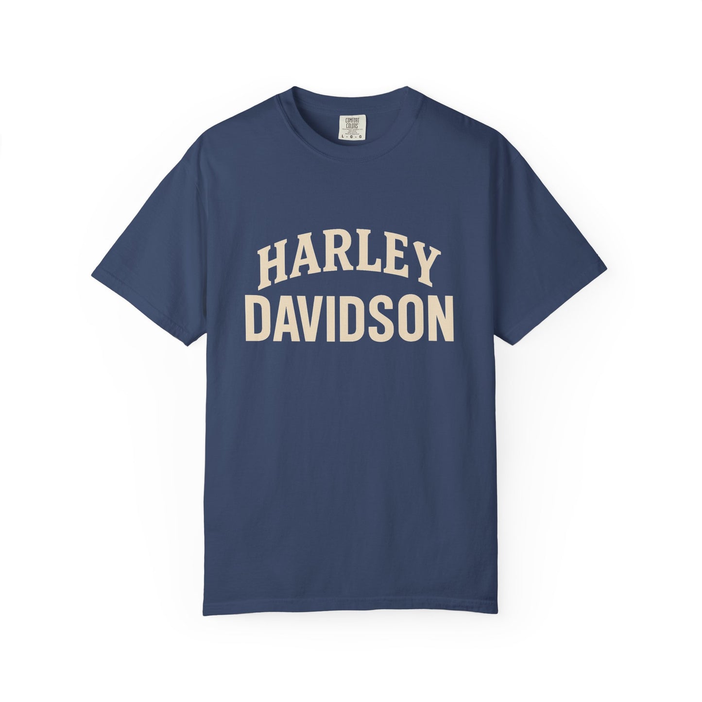 Harley Davidson Unisex Garment-Dyed T-Shirt, Vintage Motorcycle Tee, Biker Apparel, Casual Wear, Gift for Riders, Unique Graphic Tee
