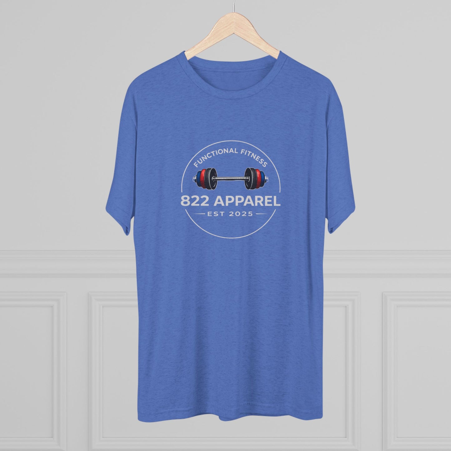 Fitness Logo Tee — "822 Apparel: Functional Fitness Est 2025"