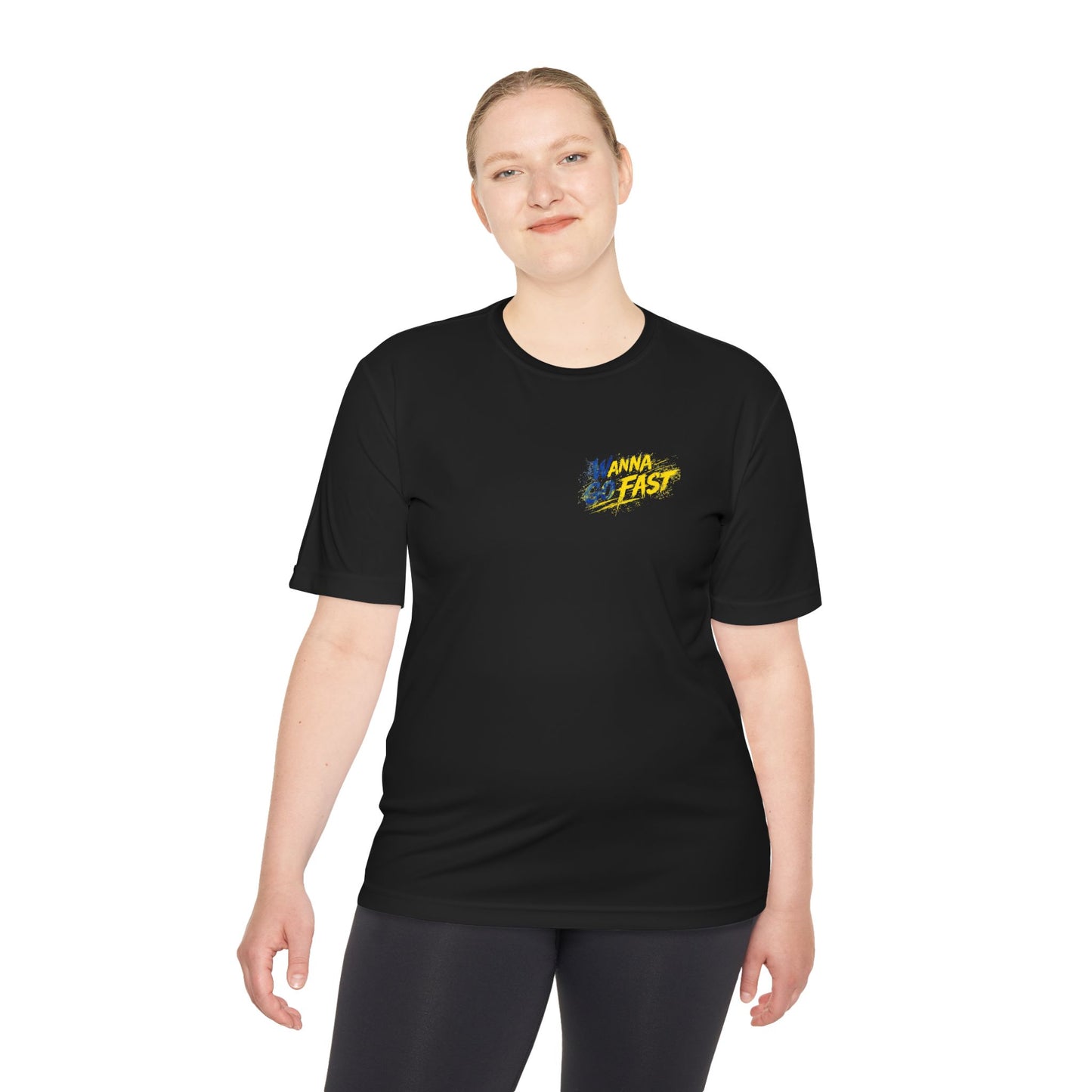 Wanna go Fast Racing Tee — Vintage Sponsor Patch Graphic